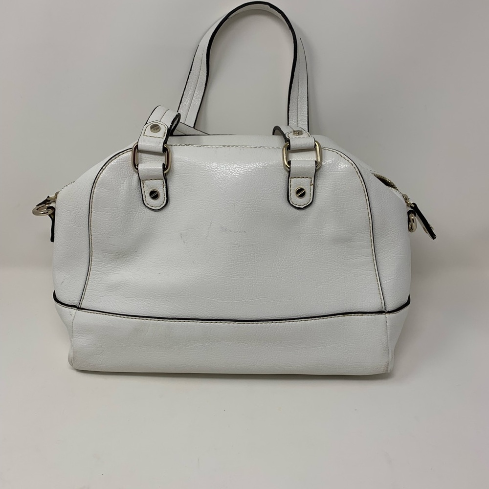 White Leather Handbag - Picture 4 of 11